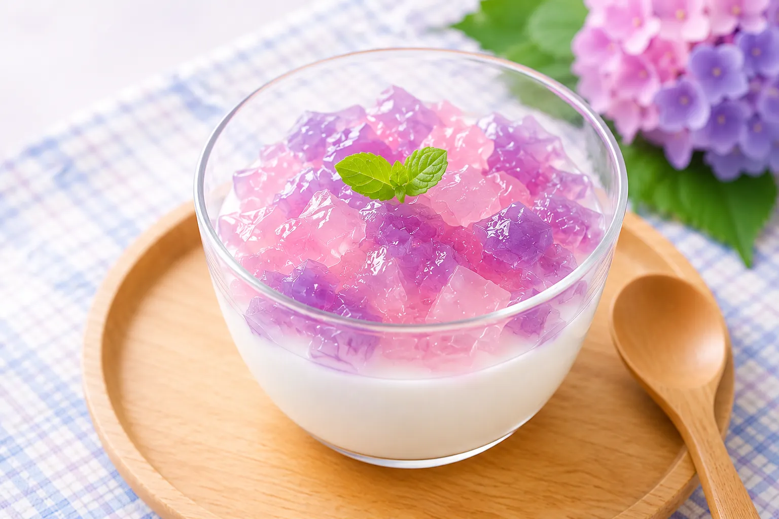 あじさいヨーグルトゼリー
