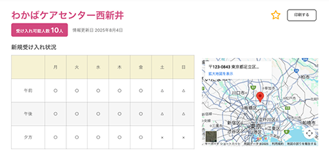 施設概要ページ
