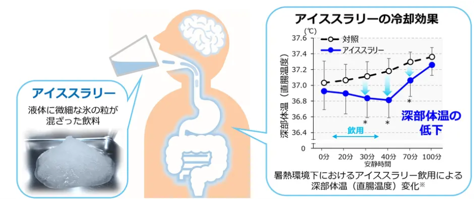 アイスラリーの冷却効果