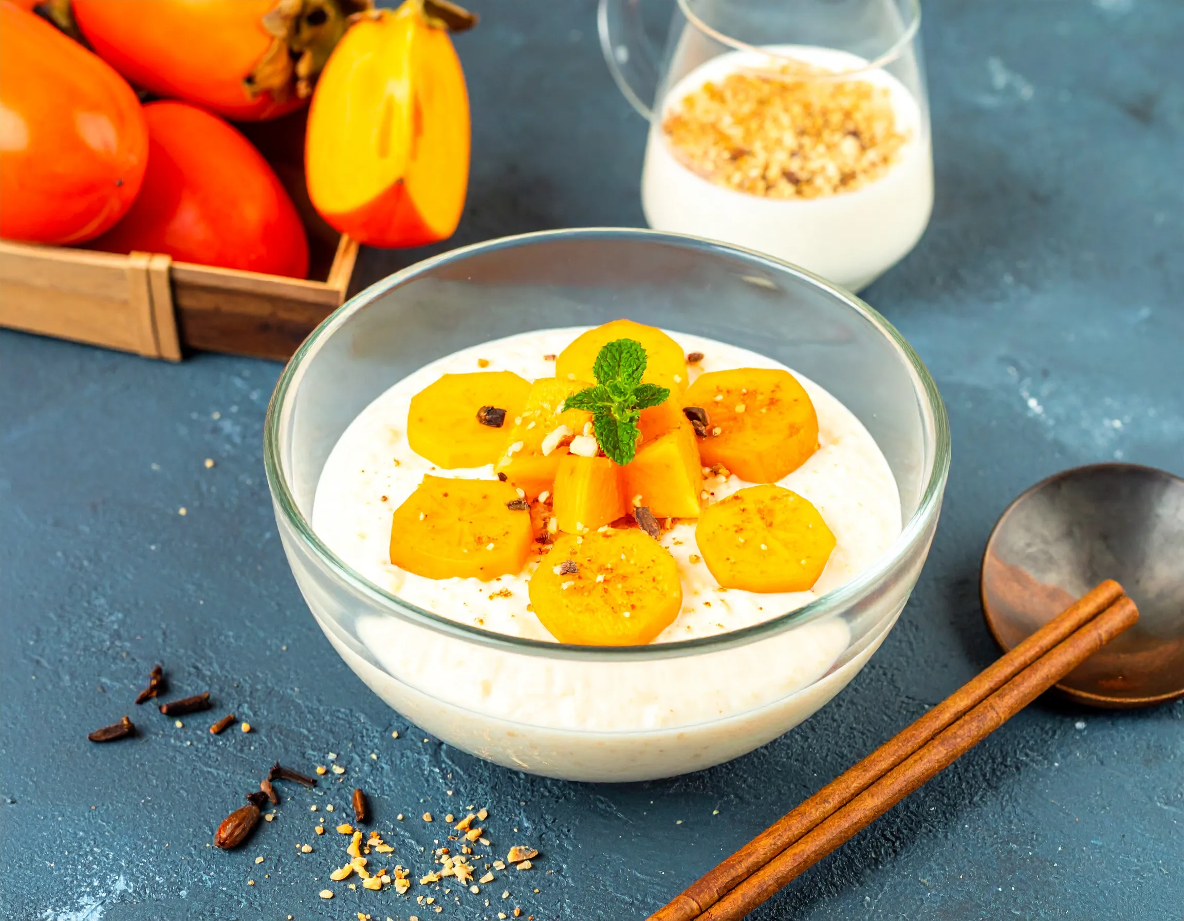 柿のミルクプリン