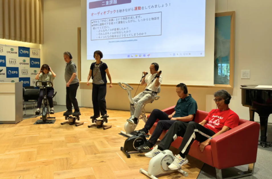 ながら運動でフレイル予防を。「聴く・動く・測る」新習慣プロジェクトにステディジャパンが協賛を表す画像