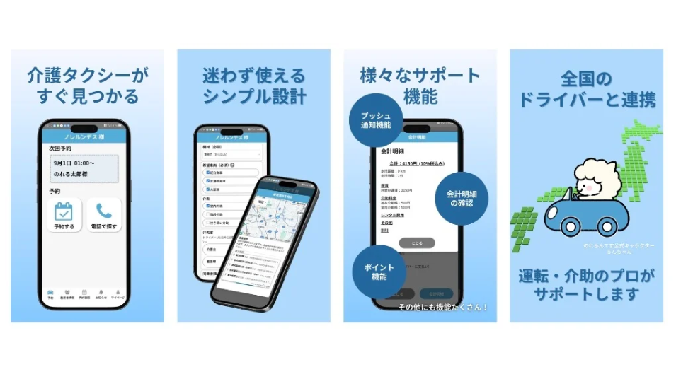 「介護の移動格差をなくしたい」堺発スタートアップ、介護タクシー配車アプリで新たな挑戦を表す画像