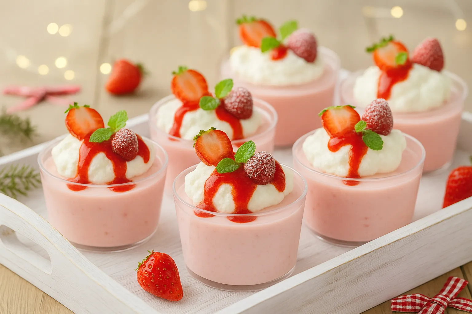 いちごとヨーグルトのムース