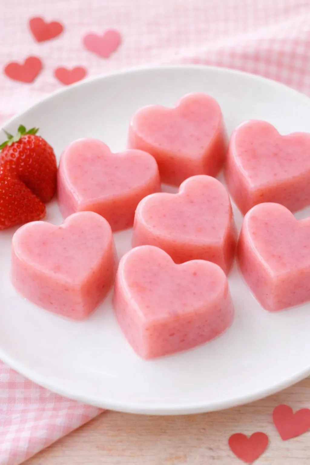 いちごミルク寒天