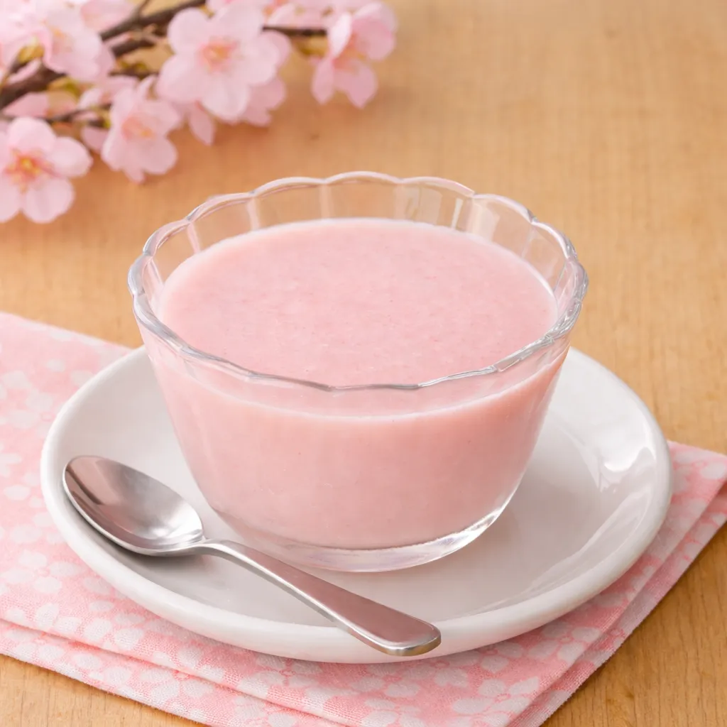 甘酒さくらプリン