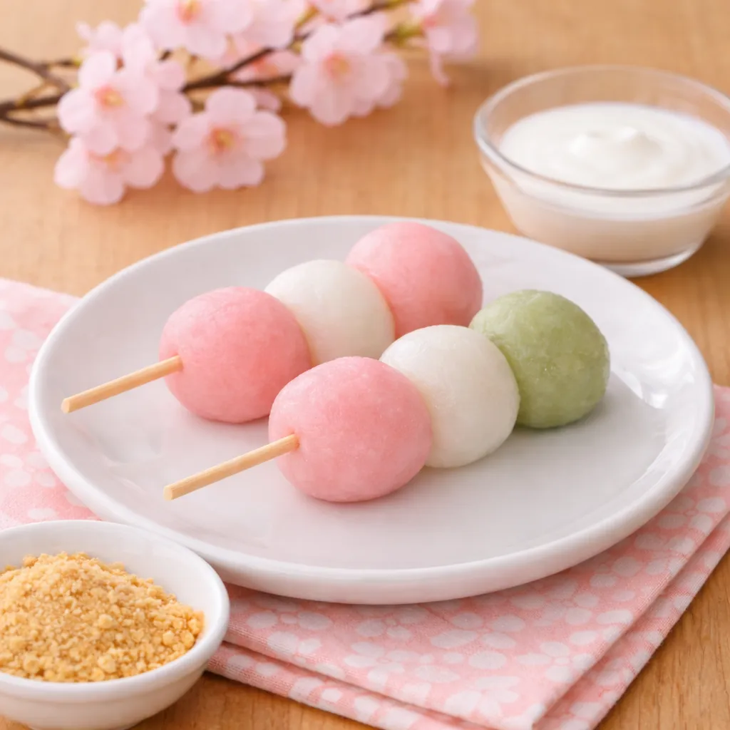 やわらかお花見団子