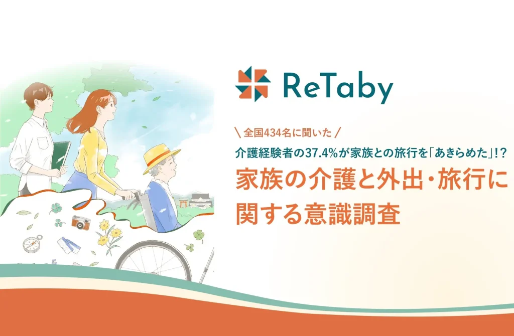 介護中の旅行を諦めた人は37.4％｜外出支援サービスの認知不足を表す画像