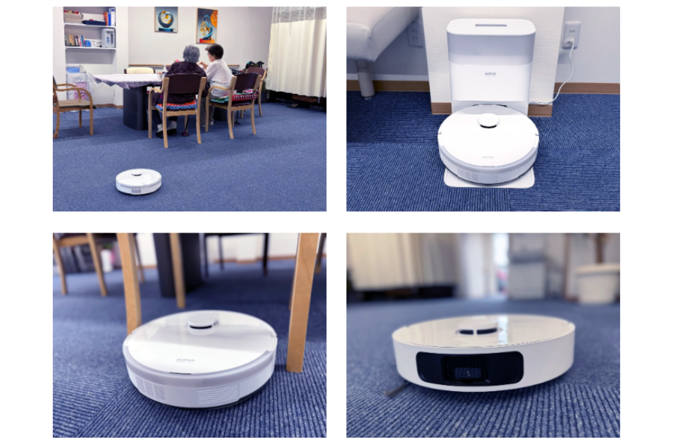 ロボット掃除機導入で介護現場に変化　4施設すべてが「清掃時間を削減」と回答を表す画像