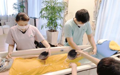 訪問入浴介護の風景